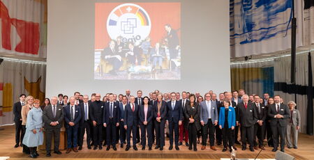 Teilnehmende der 34. Regierungskommission am 3. November 2025 in Basel © Bettina Matthiessen