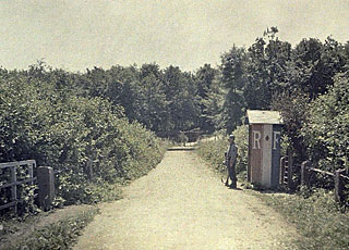 Schweitzer Grenze in Pfetterhouse im Jahre 1917 - Foto Paul Castelnau / BnF - Gallica