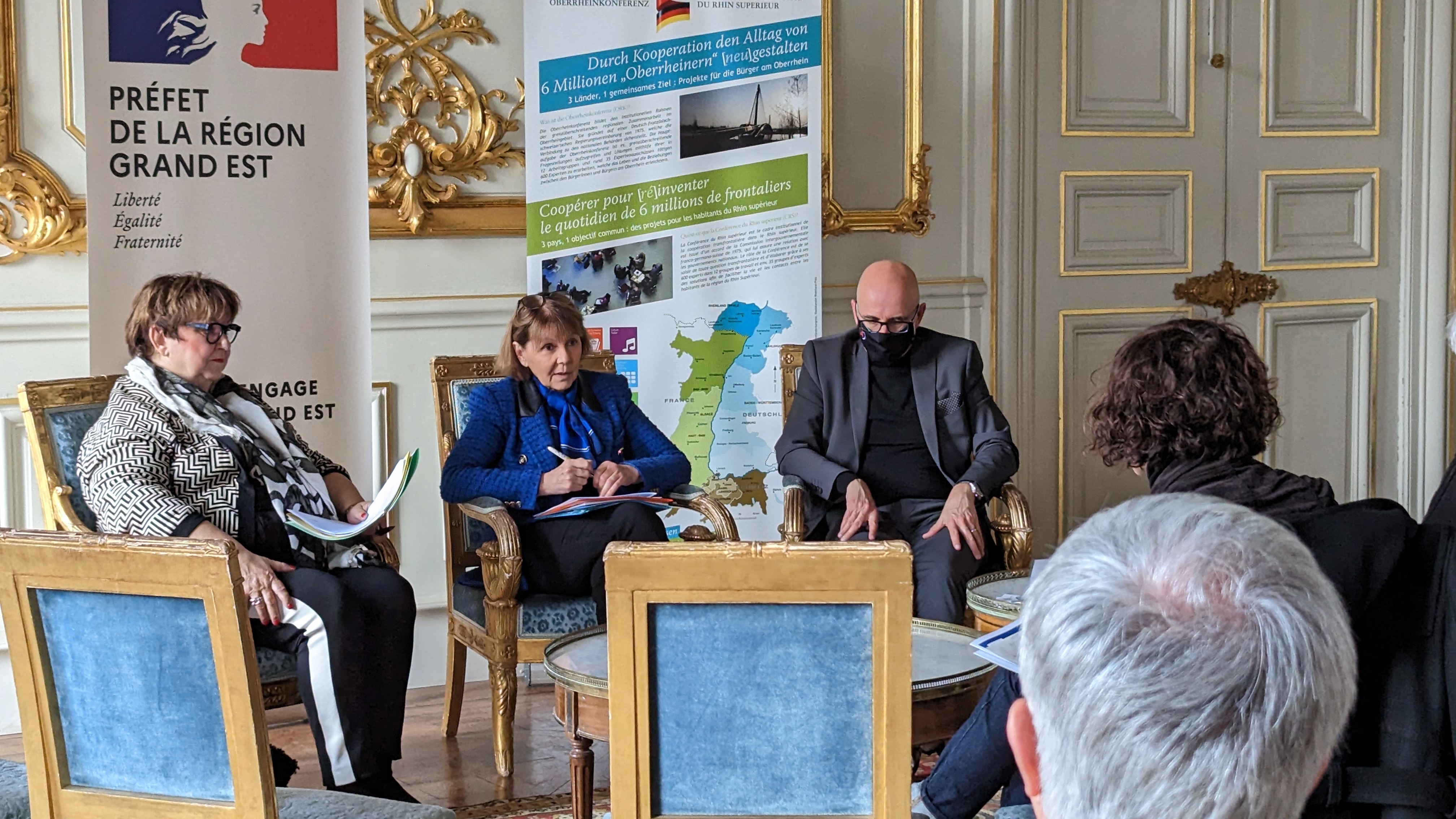 von links nach rechts: B. Torloting, J. Chevalier, F. Bierry